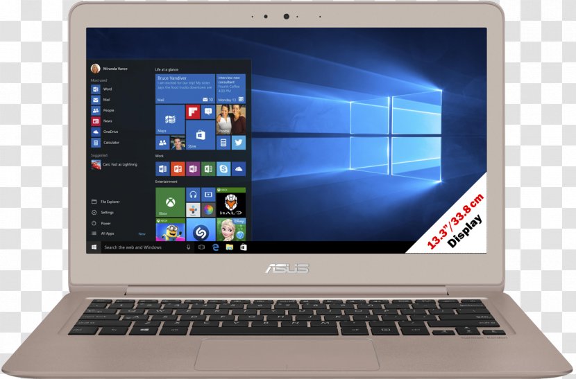 Asus Zenbook 3 Notebook UX330 Intel Core I5 ASUS UX305 ZenBook UX330UA - Multimedia - Laptop Transparent PNG