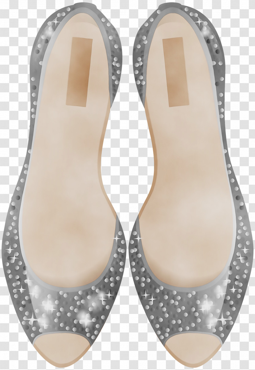 Footwear Shoe Beige Flip-flops Slipper Transparent PNG