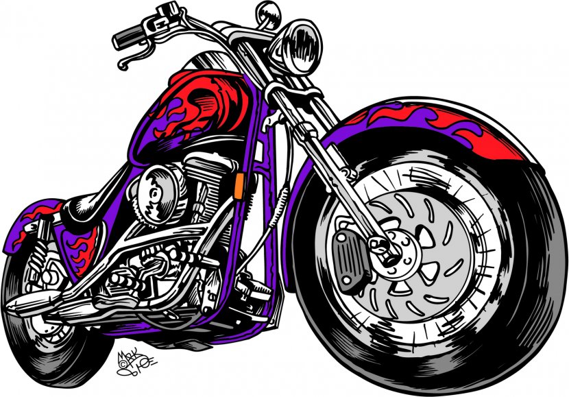 Motorcycle Harley-Davidson Chopper Scooter Clip Art - Cliparts Transparent PNG