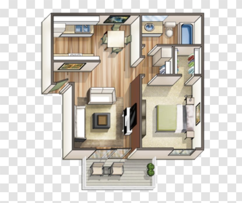 Beach Cove Apartments House Home Floor Plan - Room - Apartment Transparent PNG