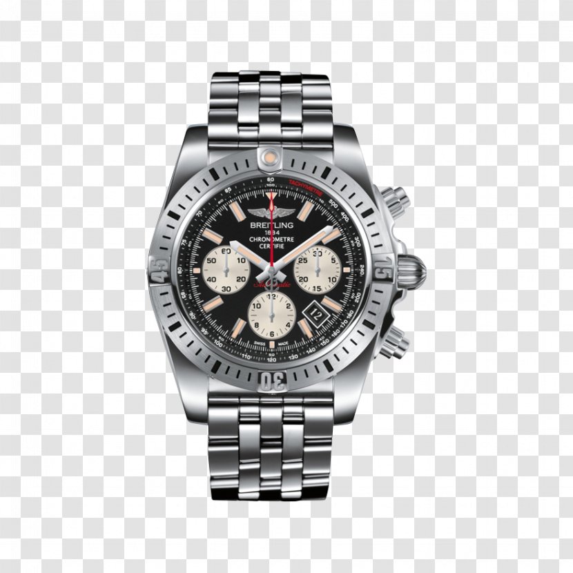 Breitling SA Chronomat 41 Watch Chronograph - Platinum Transparent PNG
