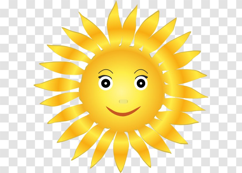 Clip Art - Royaltyfree - Smiling Sunshine Transparent PNG