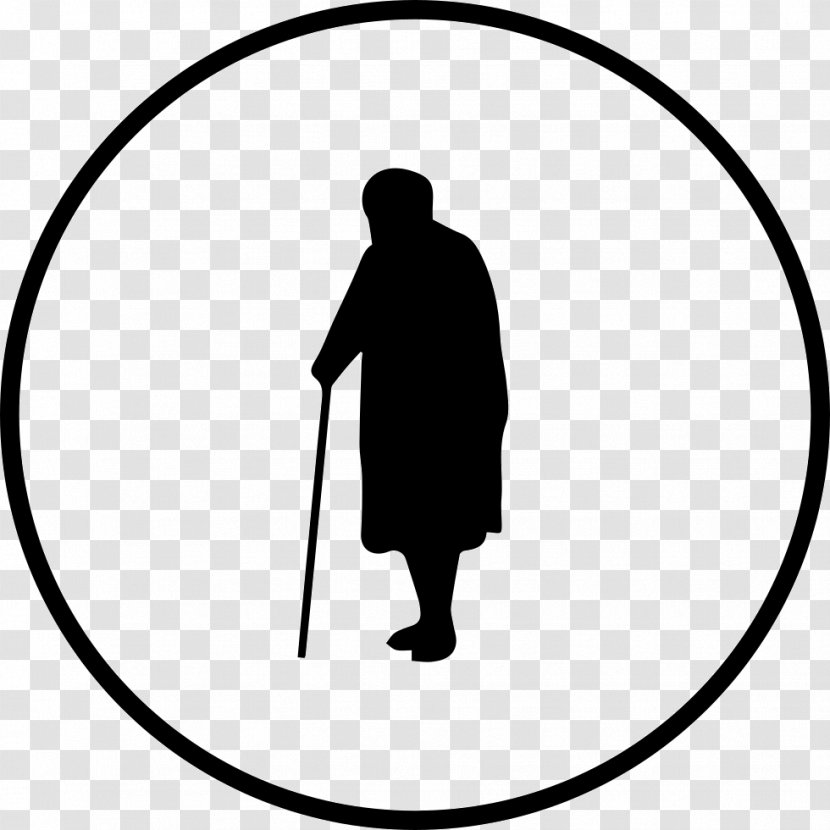 Old Age Vector Graphics Clip Art Silhouette - Wheelchair Transparent PNG