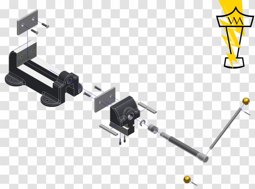Autodesk Inventor Vise Machine Exploded-view Drawing Technology Transparent PNG