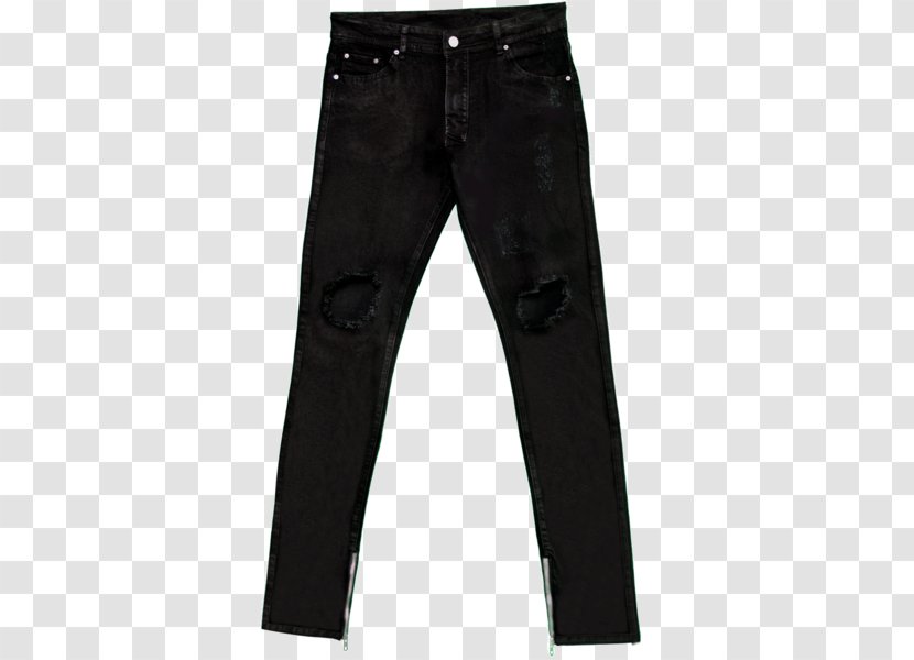 Pants Jeans Clothing Tracksuit T-shirt - Zipper - Distressed Transparent PNG