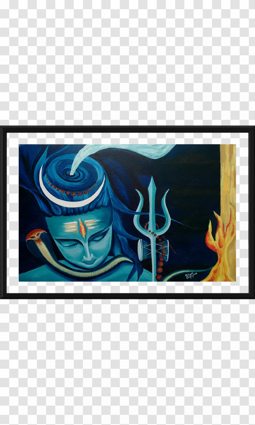 Mahadeva Modern Art Painting Canvas Transparent PNG
