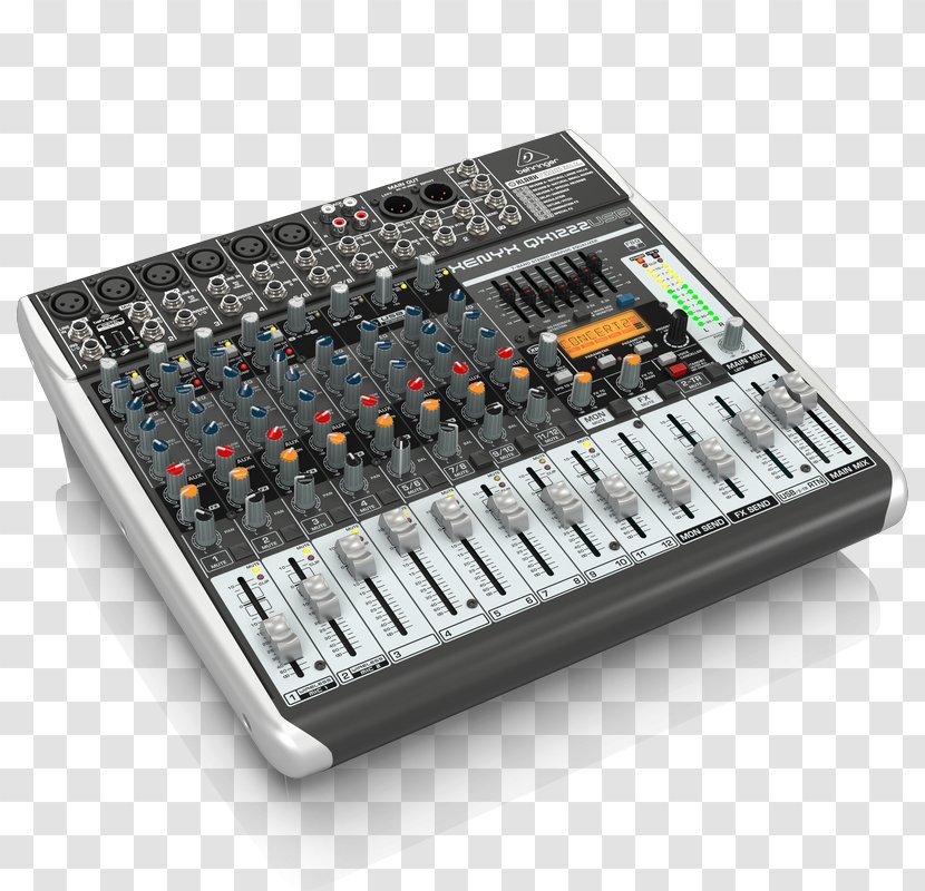 Audio Mixers Behringer Xenyx QX1222USB Interface X1204USB - Electronic Musical Instrument - Bus Transparent PNG