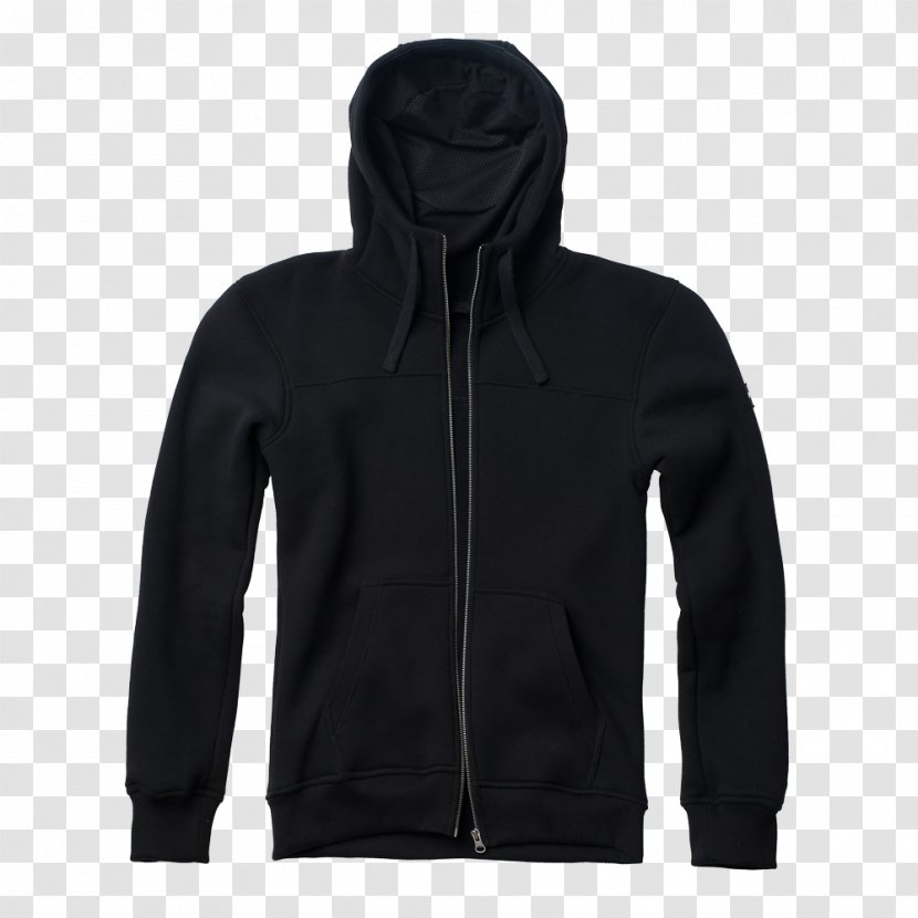 Hoodie Zipper Sweater Sweatshirt Clothing - Black Transparent PNG