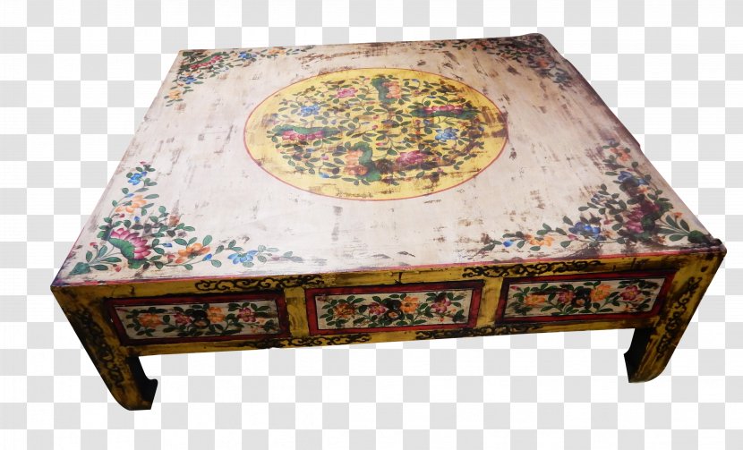 Coffee Tables Antique - Hand Painted Desk Transparent PNG