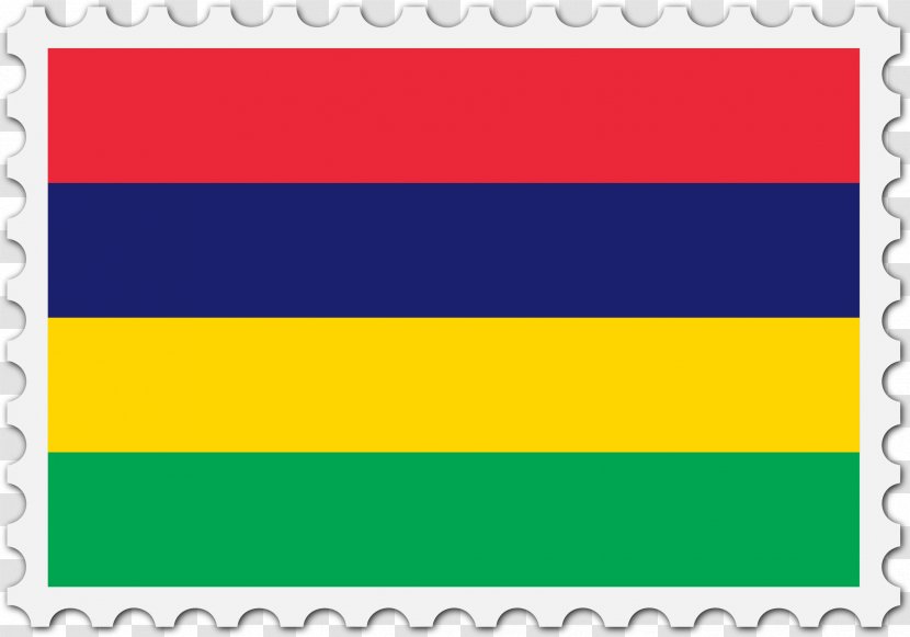 Flag Of Mauritius National Italy Honduras - Stamps Clipart Transparent PNG