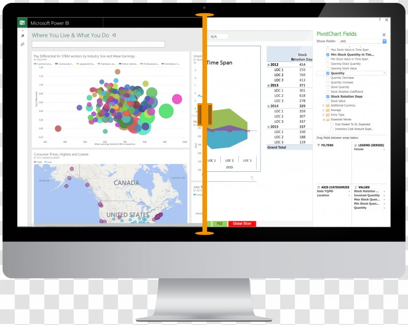 Power BI Business Intelligence Software Microsoft Excel Transparent PNG