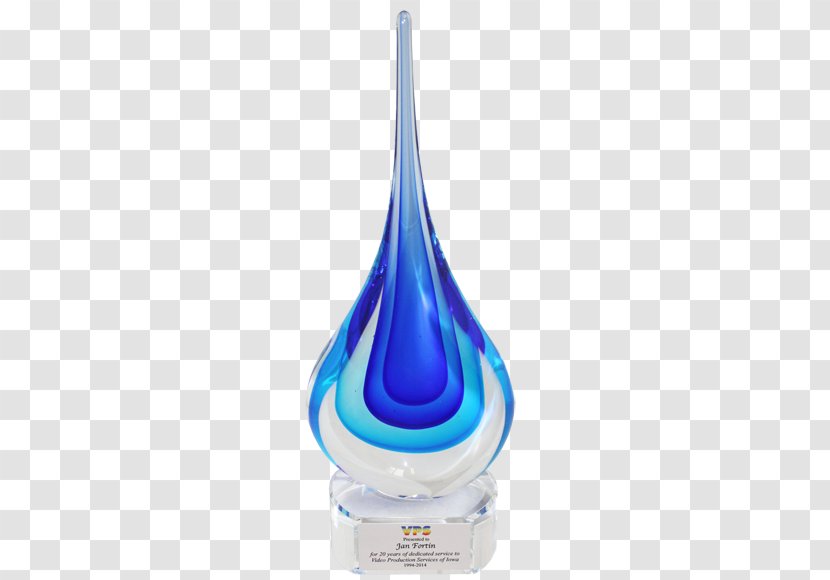 Cobalt Blue Water Liquid - Glass Trophy Transparent PNG
