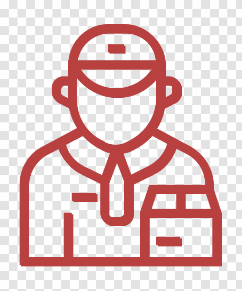 Jobs And Occupations Icon Deliveryman Icon Transparent PNG