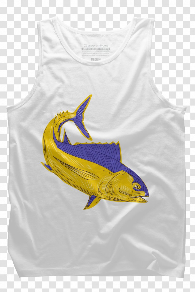 T-shirt Albacore Yellowfin Tuna Drawing Atlantic Bluefin - Tshirt Transparent PNG