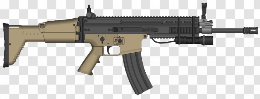 Call Of Duty: Modern Warfare 2 FN SCAR Firearm Herstal M4 Carbine - Watercolor - Weapon Transparent PNG
