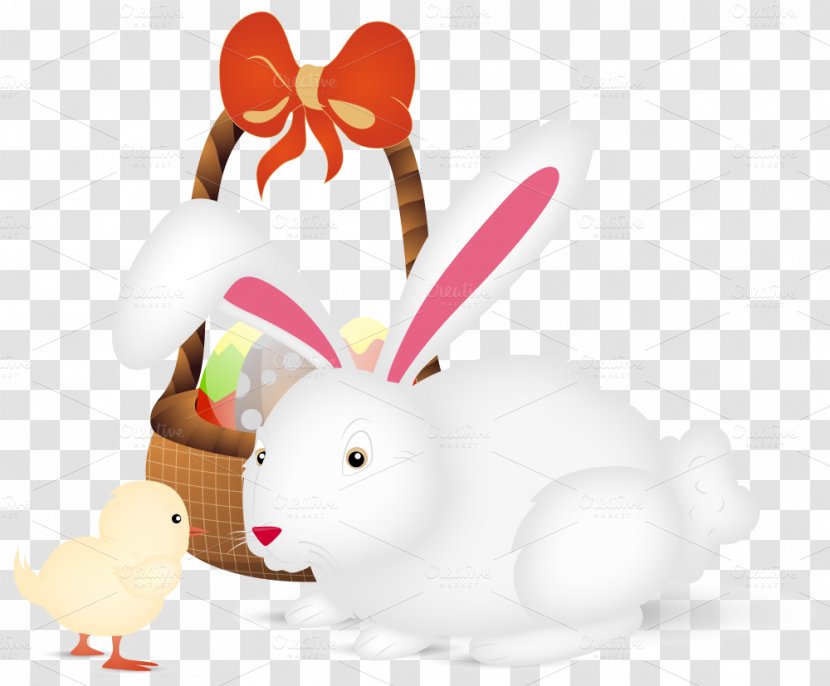 Easter Bunny Chicken Rabbit - Kifaranga - Flyer Transparent PNG