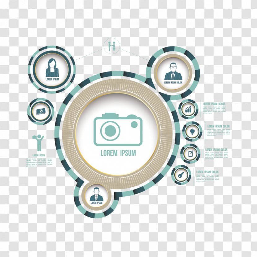 Circle Infographic - Brand - Creative Ppt Transparent PNG