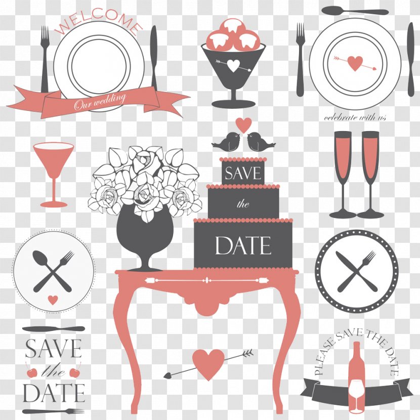 Wedding Cake Invitation Euclidean Vector Clip Art - Heart Transparent PNG