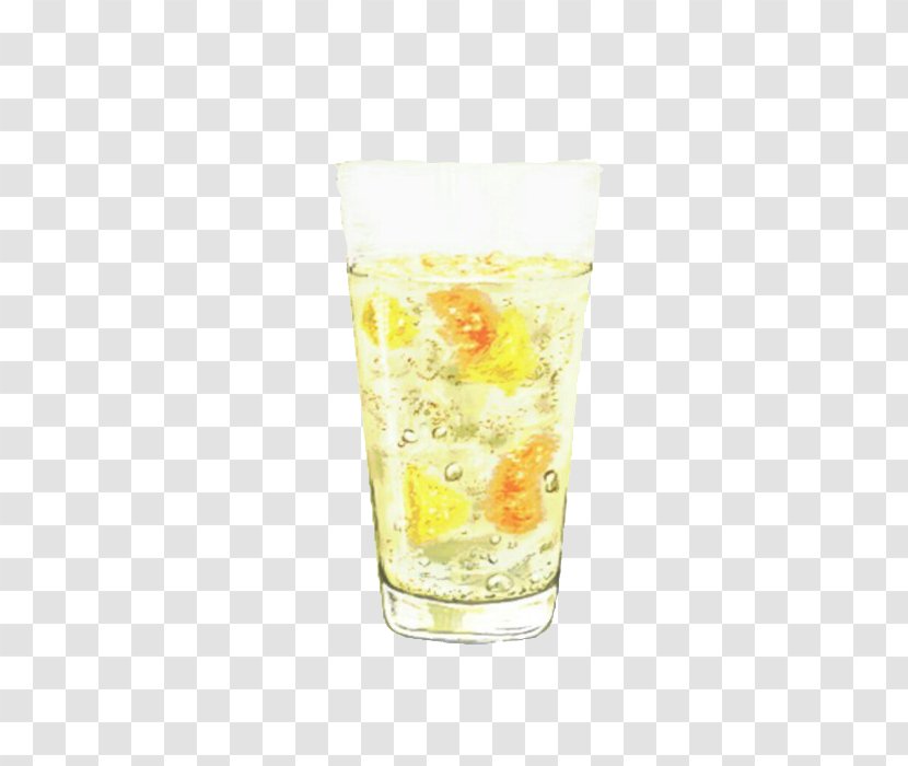 Soft Drink Juice Orange Carbonated Lemonade - Cartoon Pineapple Soda Transparent PNG