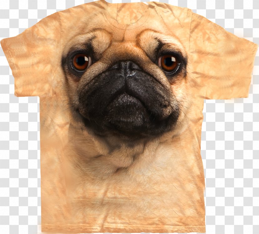 T-shirt Hoodie Pug Clothing - Mammal - 3d Dog Transparent PNG