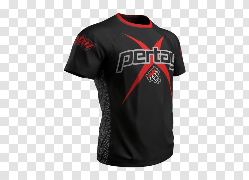 Sports Fan Jersey T-shirt Logo Sleeve Font - Black Transparent PNG