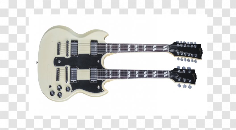 Electric Guitar Gibson EDS-1275 Les Paul Multi-neck - Plucked String Instruments Transparent PNG