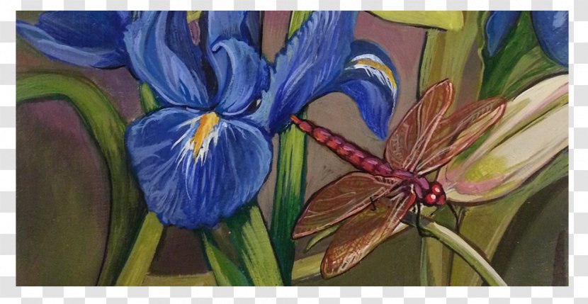 Flower Watercolor Painting Art Petal - Flowering Plant - Dragon Fly Transparent PNG