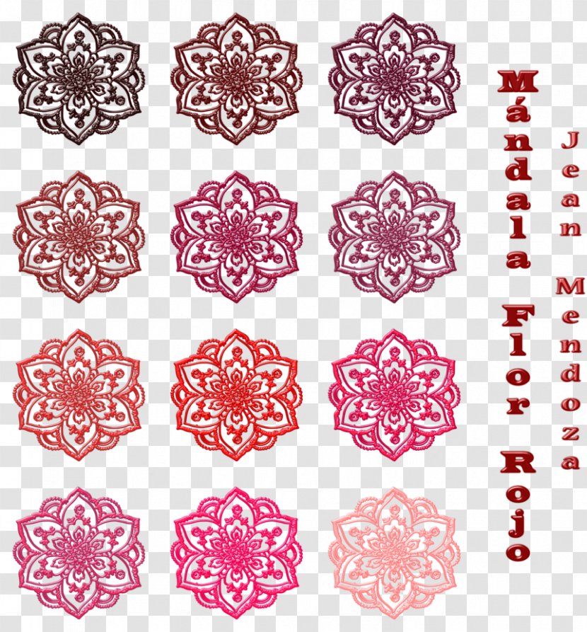 Stock Photography DeviantArt Mandala Red - Flor Transparent PNG