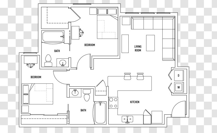 Floor Plan Residential Area Land Lot - Design Transparent PNG