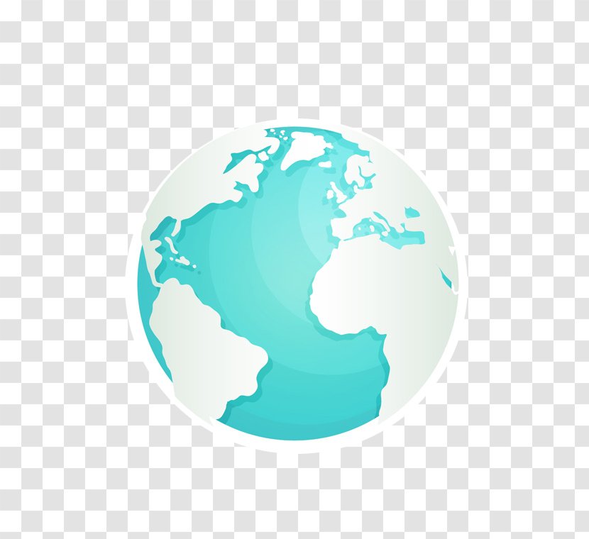 Globe Poster - Color - Blue Earth Transparent PNG