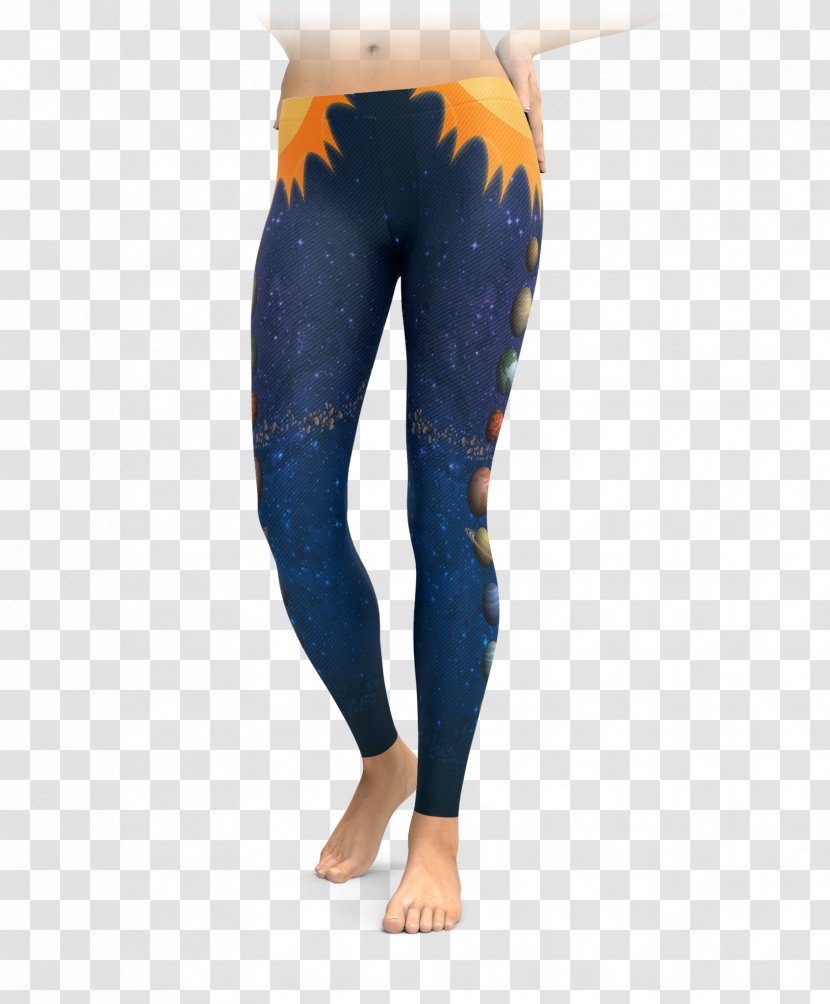Leggings T-shirt Clothing Sportswear Yoga Pants - Top - Outer Space Transparent PNG