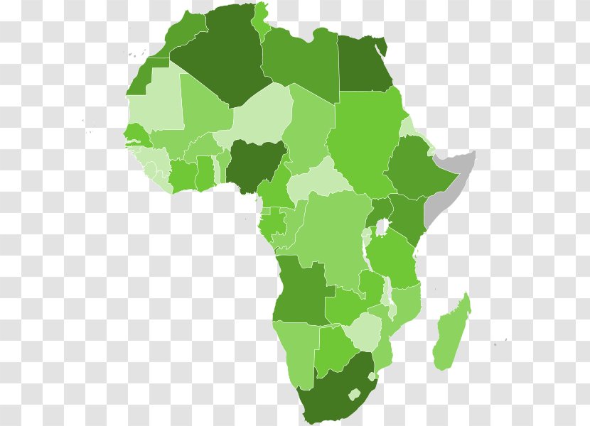 Africa Globe Vector Map - Green Transparent PNG