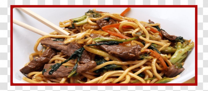 Chow Mein Lo Chinese Noodles Yakisoba Fried - Meat Transparent PNG