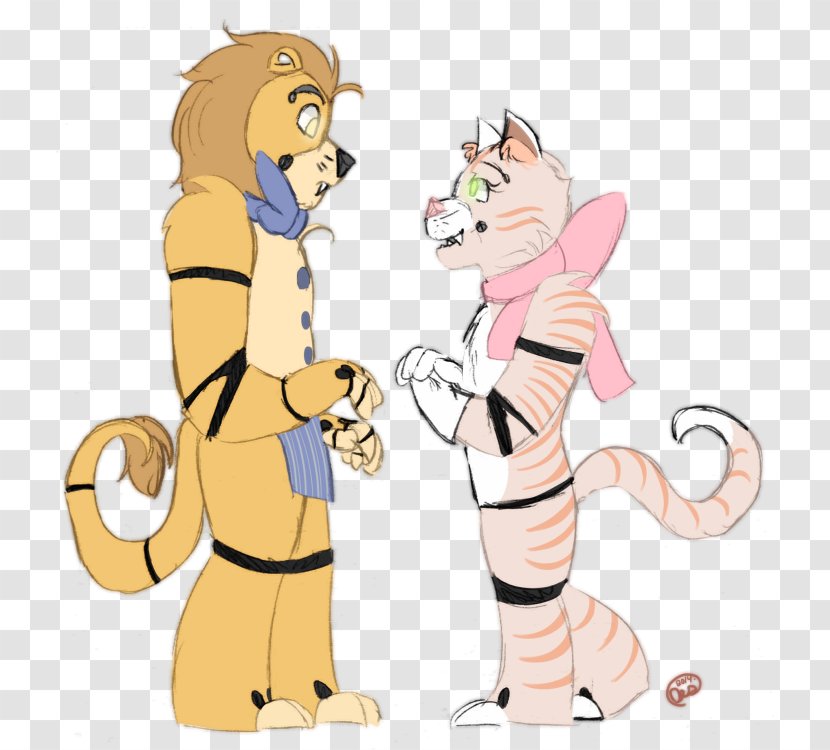 Cat Tiger Lion DeviantArt - Heart - Caring Friends Transparent PNG