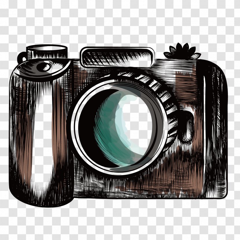 Canon EOS Camera Photographer Drawing - Vector SLR Transparent PNG