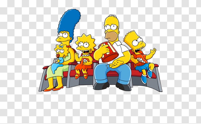 Homer Simpson Marge Maggie Bart Lisa - The Simpsons Transparent PNG