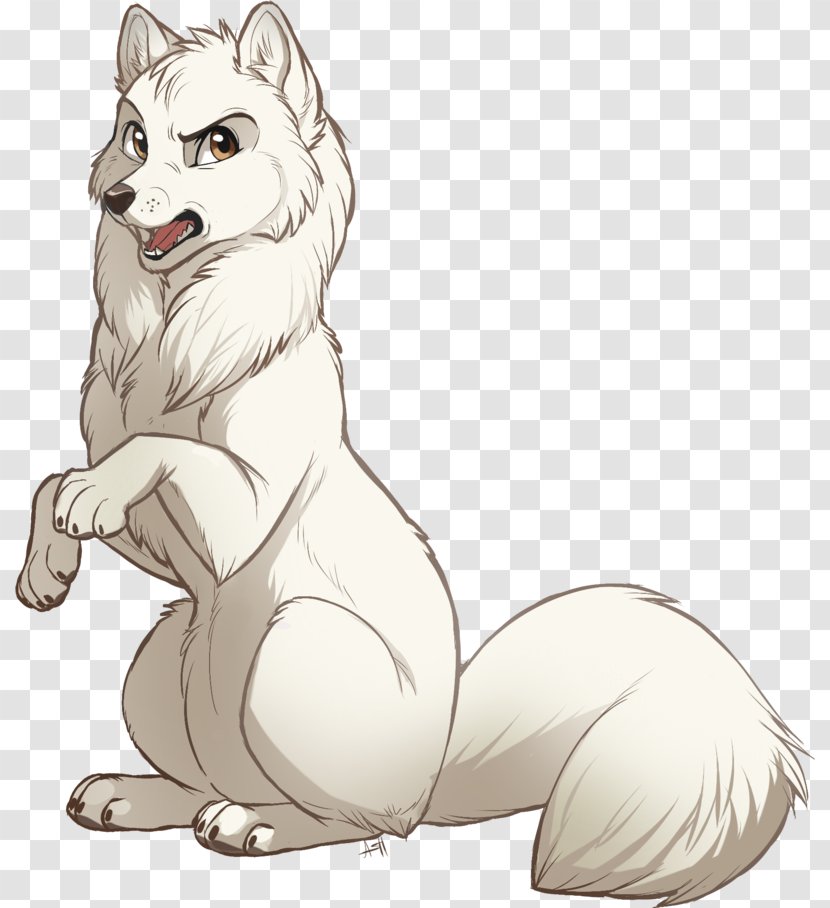 Puppy Arctic Fox Vulpini Whiskers Sketch - Fictional Character Transparent PNG