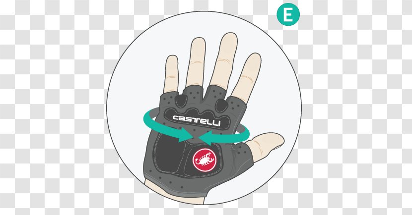 Cycling Glove Castelli Hand - Sizing - Bicycle Transparent PNG