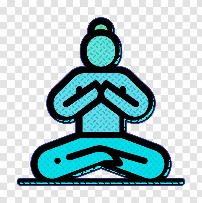 Lotus Position Icon Yoga And Mindfulness Icon Yoga Icon Transparent PNG