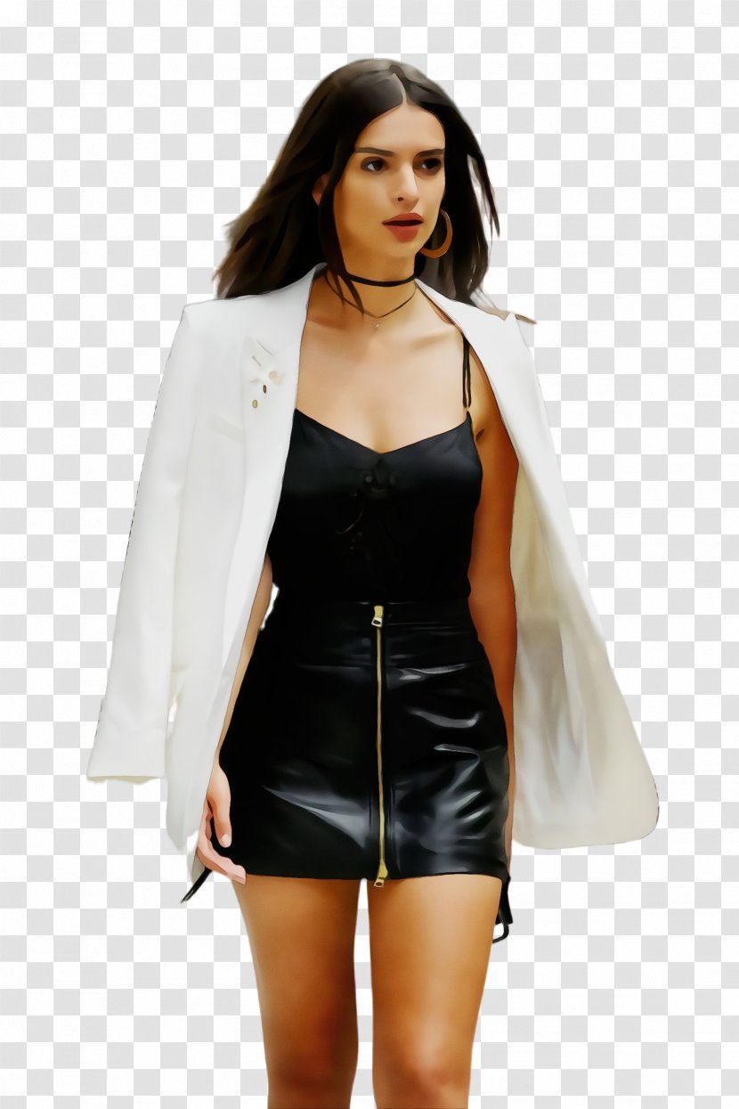 Fashion Model Outerwear - Leather Jacket Transparent PNG