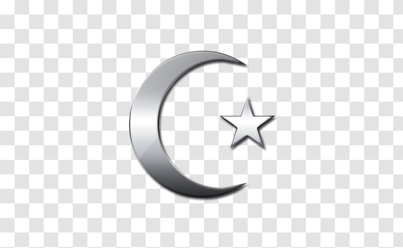 Negativity Removal Symbol Silver Crescent - Breakup - MOON AND STAR Transparent PNG