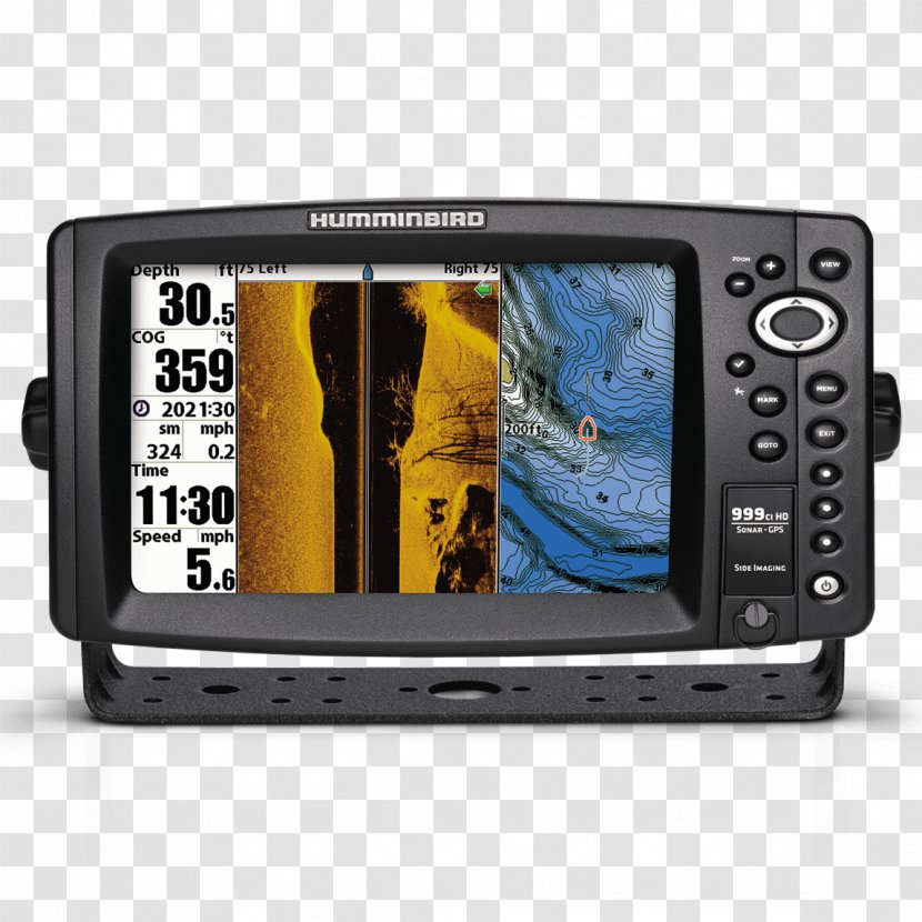 Fish Finders GPS Navigation Systems High-definition Television Chartplotter Fishing - Display Resolution - Hummingbird Transparent PNG