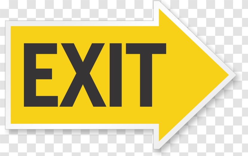 Exit Sign Emergency Fire Escape Sticker Road - Door Hanger Transparent PNG