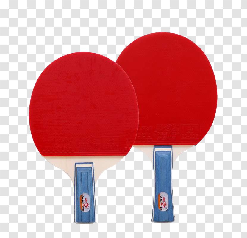 Table Tennis Racket Shakehand - Red - Design Material Transparent PNG