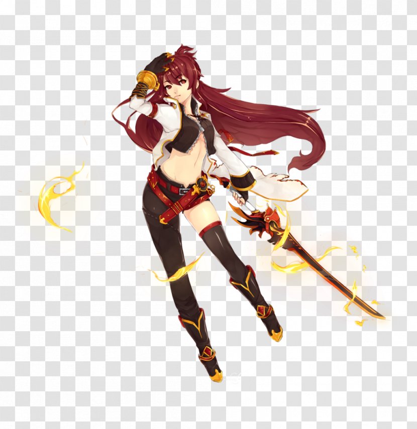 Elsword Elesis YouTube Video Game Character - Flower - Burning Heart Transparent PNG