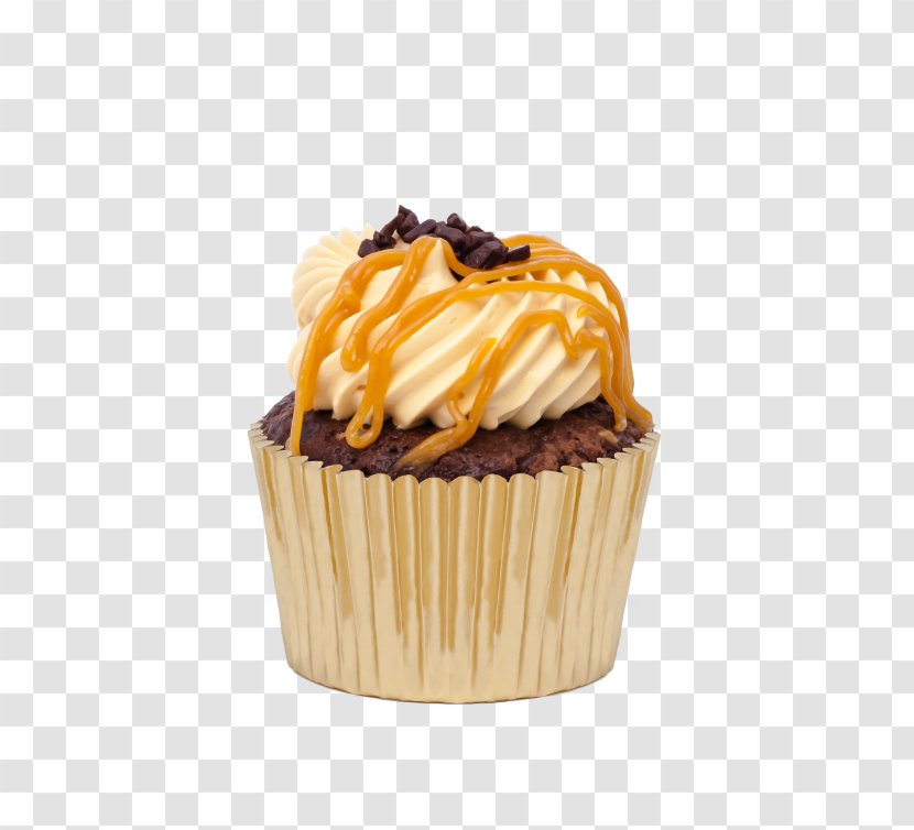 Cupcake Muffin Praline Buttercream - Baking Cup Transparent PNG