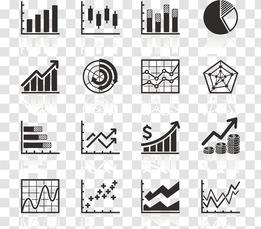 Bar Chart Pie Icon - Symbol - Business Vector Material Transparent PNG