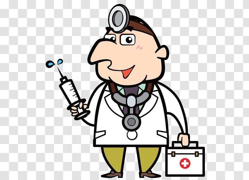 Cartoon Physician Clip Art - Heart - A Handsome Doctor Transparent PNG