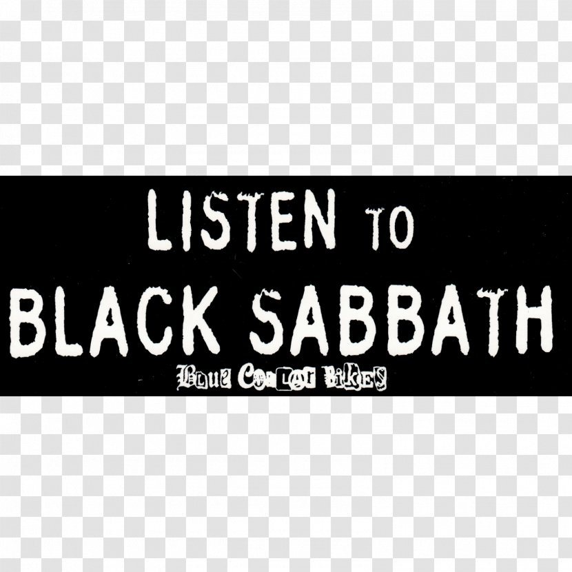 Sticker Label Advertising Brand Decal - Heavy Metal - Black Sabbath Transparent PNG