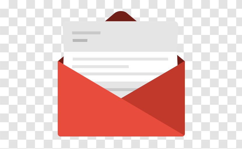 Paper Envelope Mail Letter - Message - Red Icon Transparent PNG